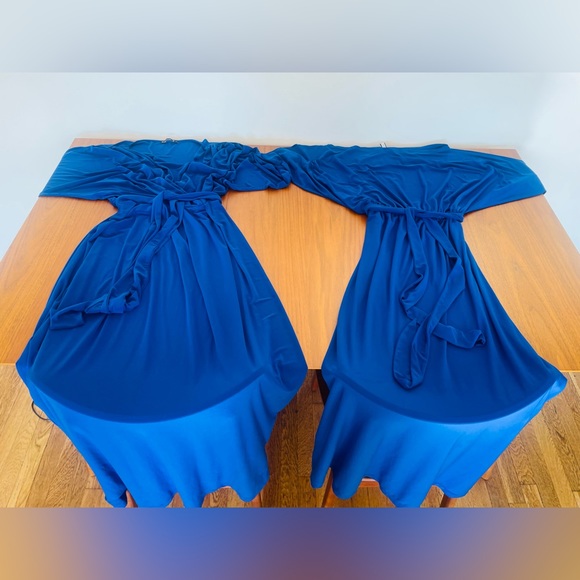 Blue long dresses - Picture 3 of 4